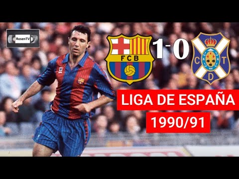 BARCELONA 1-0 TENERIFE / LIGA DE ESPAÑA 1990-91