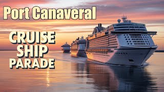 A Perfect Sail Away Evening 🚢 Port Canaveral Cruise Ship Parade