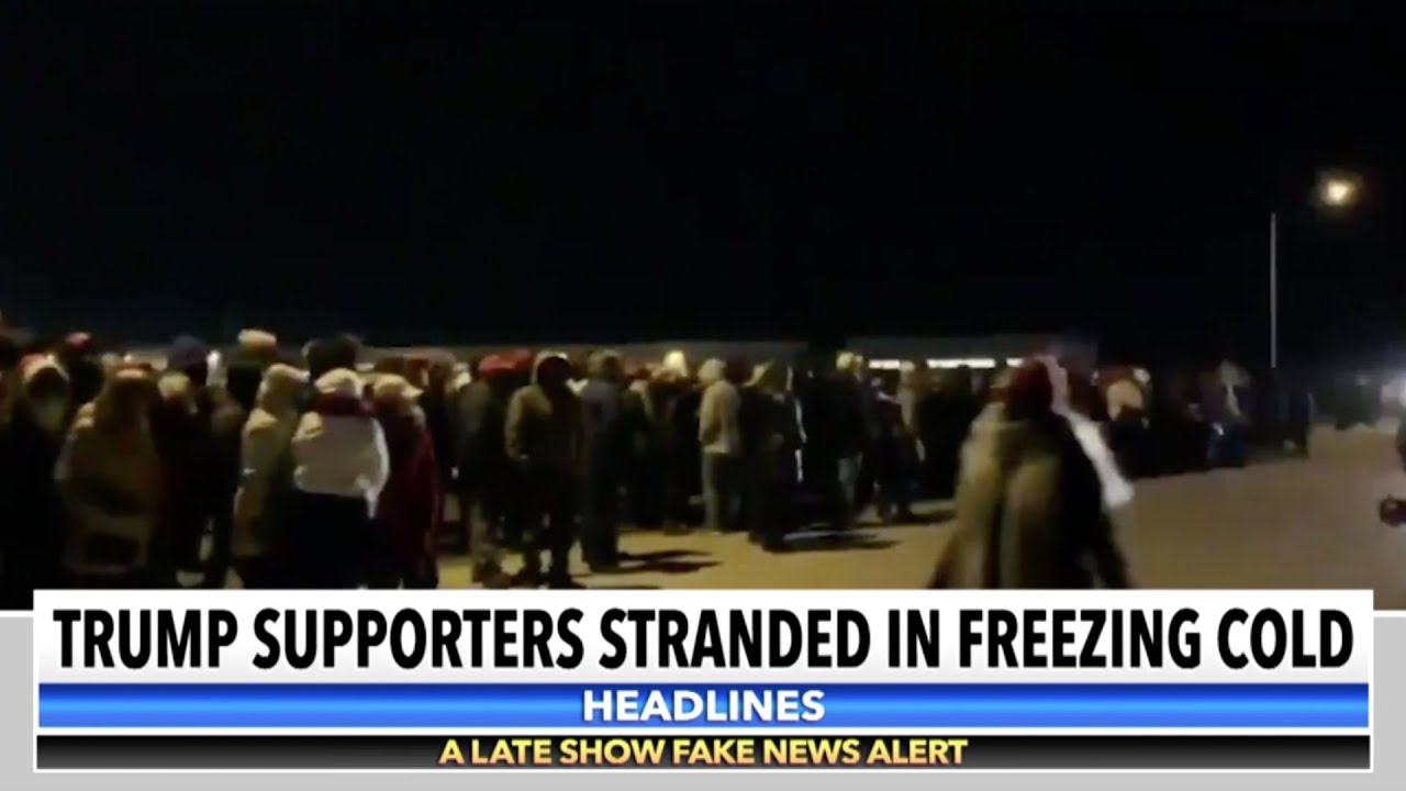 Elsa Was Among Those Stranded In The Freezing Cold At At Trump's Omaha Rally - YouTube