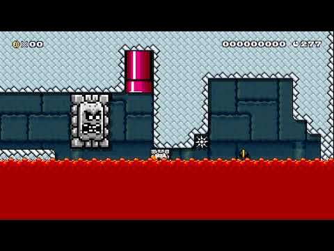 Super Mario Maker 2 Insane Kaizo Level (Thwomp Castle)