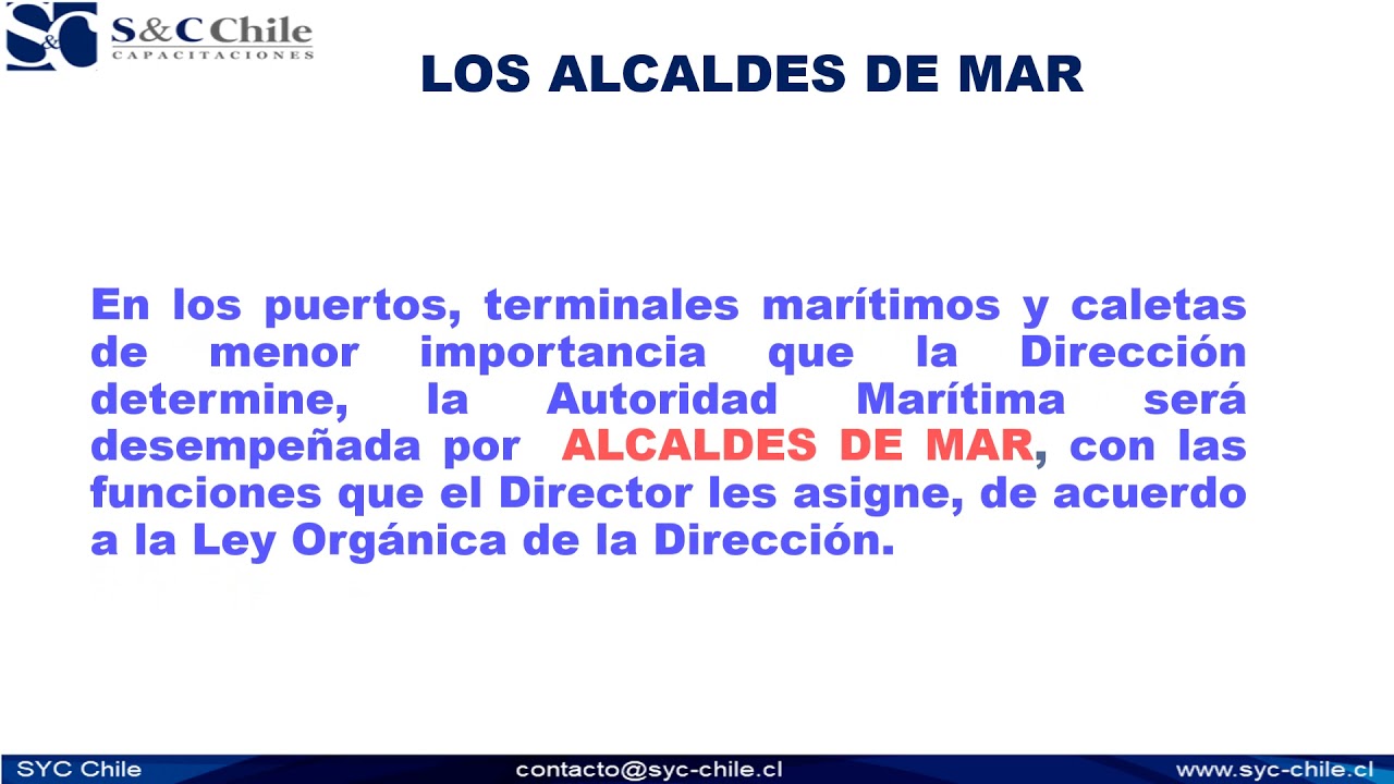 Legislación Marítima SYC CHILE