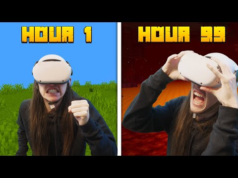 I Trapped Him In VR Minecraft For 100 Hours
