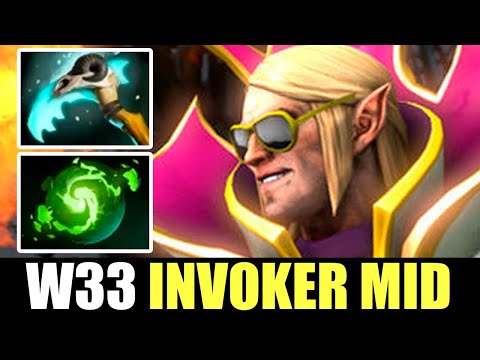 W33 Invoker Refresher + Scythe Vyse in New Patch 7.31d OLD META BUILD!!