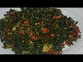 How to make Ugu(fluted pumpkin leaves) stir-fry.