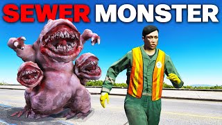GIANT SEWER MONSTERS ATTACK! | GTA 5 RP