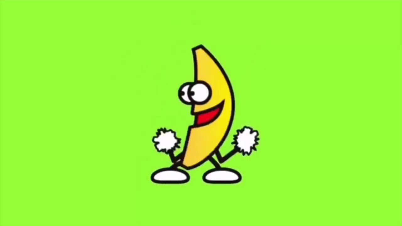 Dancing banana green screen