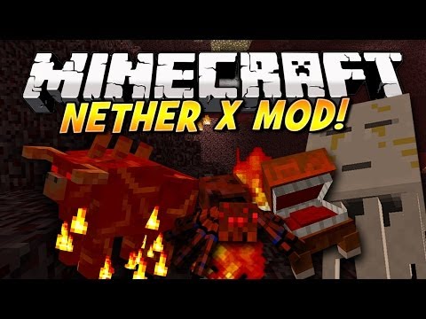 Minecraft - NETHER X! Nether Dimension Epicness! (New Mobs, New Biomes & More) | Mod Showcase