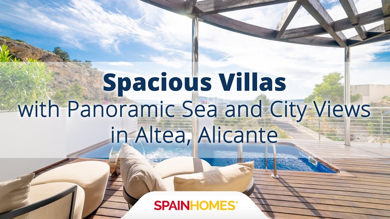 Villas Spacieuses Vue Sur Mer et Ville à Altea, Alicante