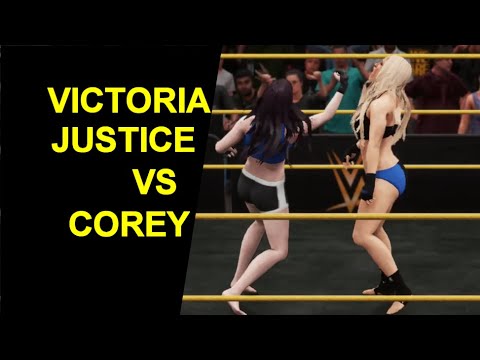 WWE 2K18 Victoria Justice vs Corey - Knockout Match