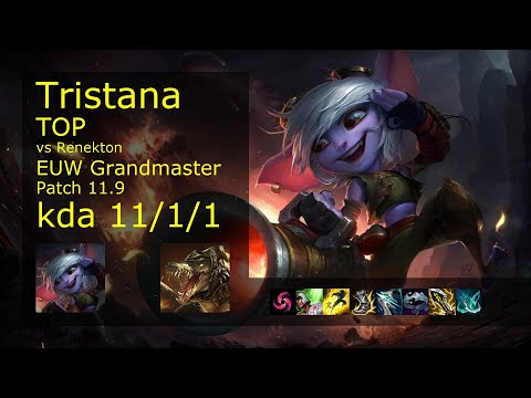 Tristana vs Karthus ADC - EUW Grandmaster 11/1/1 Patch 11.9 Gameplay