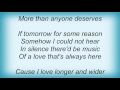 Leann Rimes - More Than Anyone Deserves Lyrics