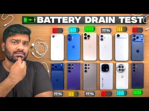 ⚡ Ultimate Flagship Battery Drain Test 🔋 - Which Flagship has Best Battery | Shockingly Unexpected 