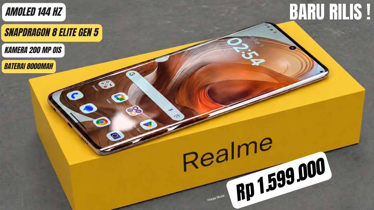 INI BARU WORTH IT‼️8000MAH, RAM 12/512GB - HP REALME TERBARU 2026