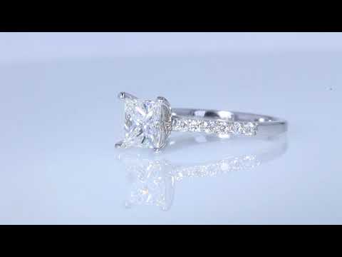 1.37CT Colorless Princess Diamond Engagement Ring GIA Cert/Appr $10K LCRings.com Price: $4995