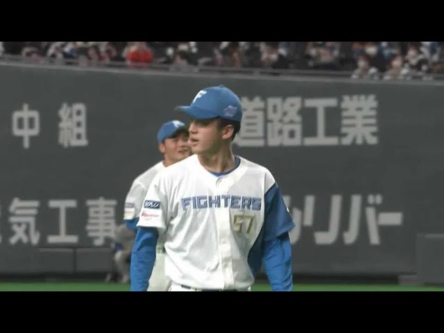 【9回表】サヨナラを呼び込んだ!! ファイターズ・北山亘基 1回無失点でプロ初勝利を挙げる!! 2022年4月6日 北海道日本ハムファイターズ 対 千葉ロッテマリーンズ