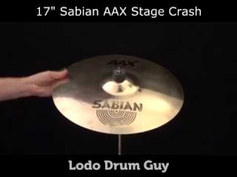 SOLD OUT 17" Sabian AAX STAGE Crash Cymbal