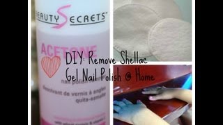 DIY Removing Shellac Gel Nail Polish - mydatatips