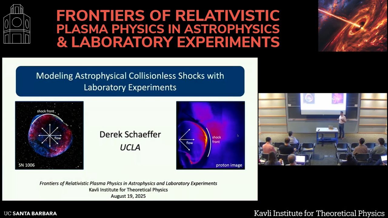 Modeling Astrophysical Collisionless Shocks with Laboratory Experiments | Derek Schaeffer (UCLA)