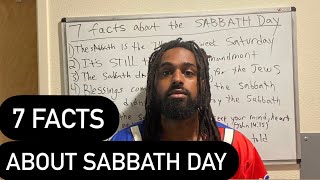 7 Facts About SABBATH Day You MUST KNOW