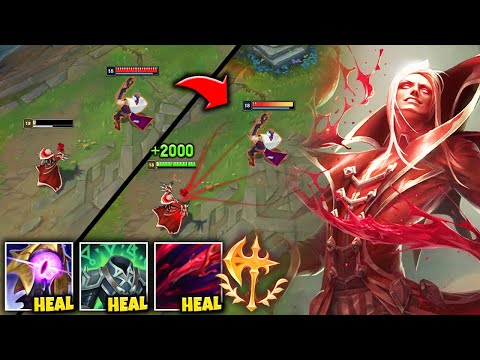 Vladimir but my Q heals 100% of my HP bar (and I can spam it on repeat)