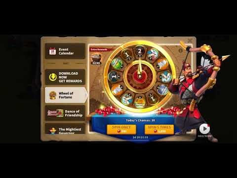 Rise of Kingdoms |Wheel of fortune How I got 8 x sculpture of Yi Seong-Gye