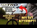 2021 Giant Talon 2 | Tektro Hydraulic Brake Bleed 1st time DIY