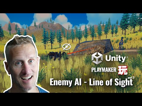 Unity Playmaker - Third Person - Enemy AI - Line of Sight