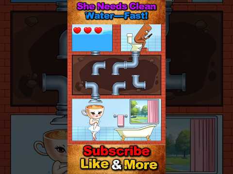 she needs clean water &mdash;fast! 😱 #shorts #gaming #funnypuzzle