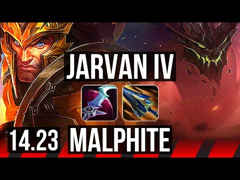 JARVAN IV vs MALPHITE (TOP) | 800+ games | NA Challenger | 14.23