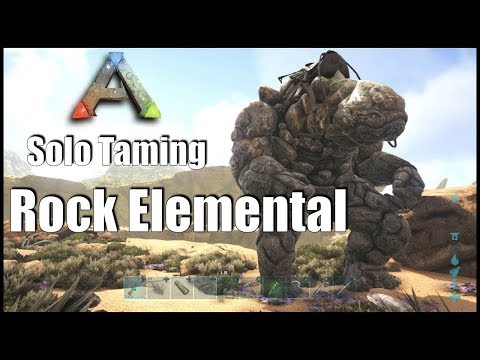 Ark: SE - Solo Taming a Rock Elemental! Guide on Dino Taming
