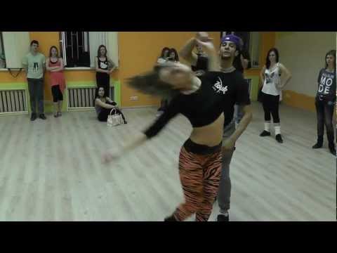 Zouk Class 07.06.12 at Brazuka Dance School - Wakko Oliviér & Маша Величкина