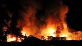 Massive Fire destroys mill in Maple Ridge BC