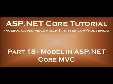 Model in ASP NET Core MVC
