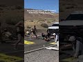 Nevada Ranger RAMS Climate Control protest road block with his truck outside Burning Man Festival!