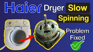Fix Slow Spinning Washing Machine Dryer: Dryer Slow Spinning Problem DIY Repair Tutorial