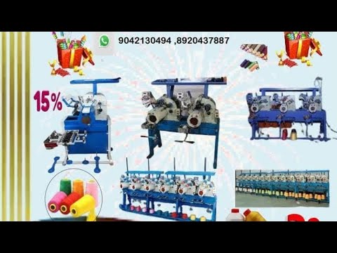 Semi-Automatic Thread Winding Machine videos