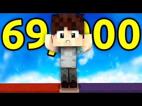 69,000 IQ Minecraft BRIDGE Plays?! (69K MONTAGE)