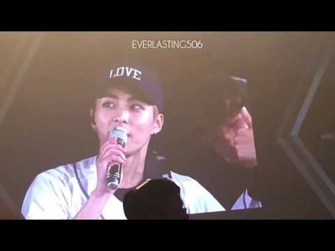 160910 Xiumin Ending Ment + Baekhyun at the side @ The Exo'rdium in BKK