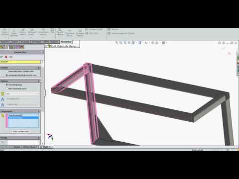 Structural analysis with weldments & gussets in Solidworks