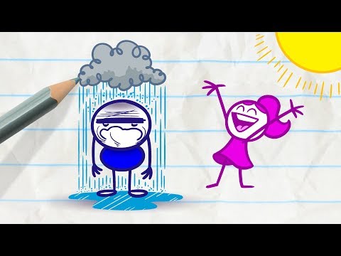 Pencilmiss Has Too Much Imagination! -in- FOR CRYING OUT CLOUD - Pencilmation Cartoons for Kids