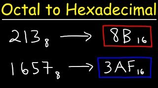 Octal to Hexadecimal Conversion - The Easy Way!