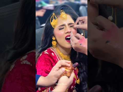 The Pain Behind Bridal Beauty 😩#bridelmakup #makeuptutorial