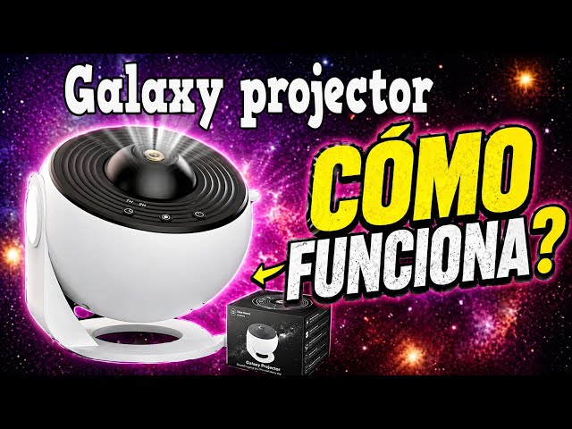 Vídeo relacionado con ALLOMN Planetarium Proyector de Estrellas, Proyector LED Globo Galaxia con 13 Discos de Película, Cielo Estrellado Luz Nocturna para Niños y Adultos, Techo Dormitorio Salón (Blanco)