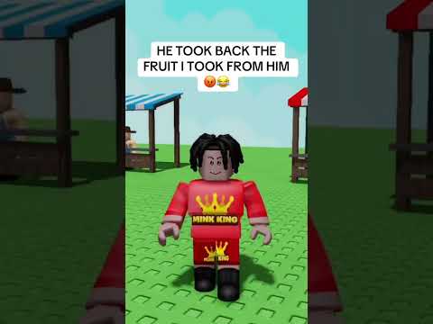 He took back his fruit😡 #shorts #roblox #growagarden