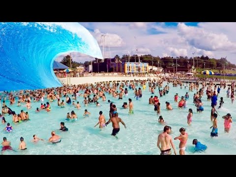 Big Wave Pool Mt. Olympus Poseidon's Rage - HUGE WAVE