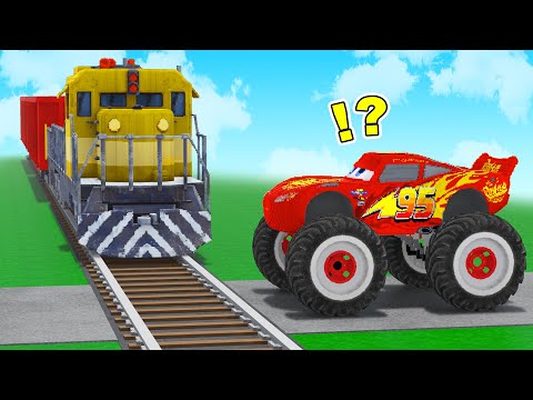 MONSTER TRUCK vs TRAIN and RAILS in Teardown
