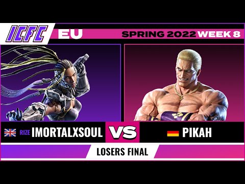 ImortalXSoul (Master Raven) vs Pikah (Geese) Losers Final - ICFC EU Tekken 7 Spring 2022 Week 8