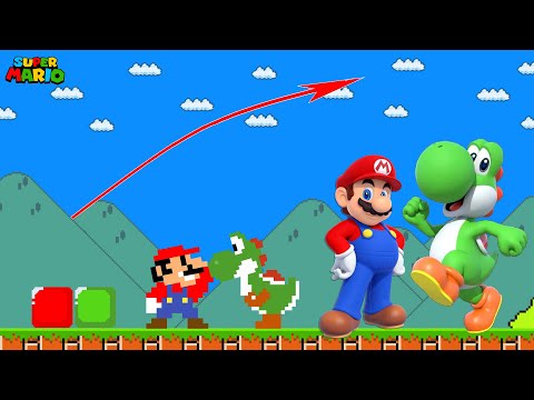 Evolution Of Mario and Yoshi Realistic in Super Mario Bros