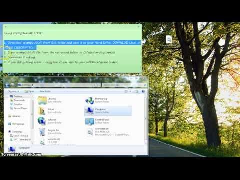 comment installer vcomp100 dll