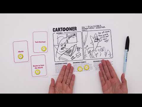77 suscriptores Introducing Cartooner, A Comic-Drawing Game!